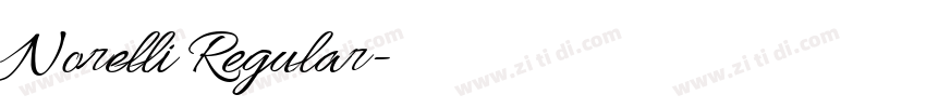 Norelli Regular字体转换